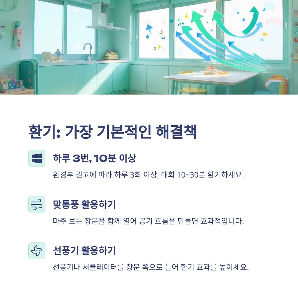 실내공기를 관리하는 법 소개