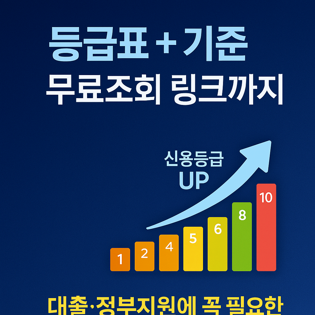 기업신용 등급 올리는 법 &amp; 등급표 총정리
