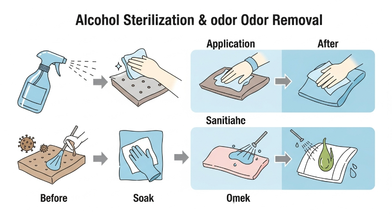 알코올 활용, 살균 및 냄새 원인 제거 1