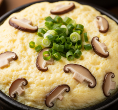 생표고버섯-계란을-섞어-만든-찜