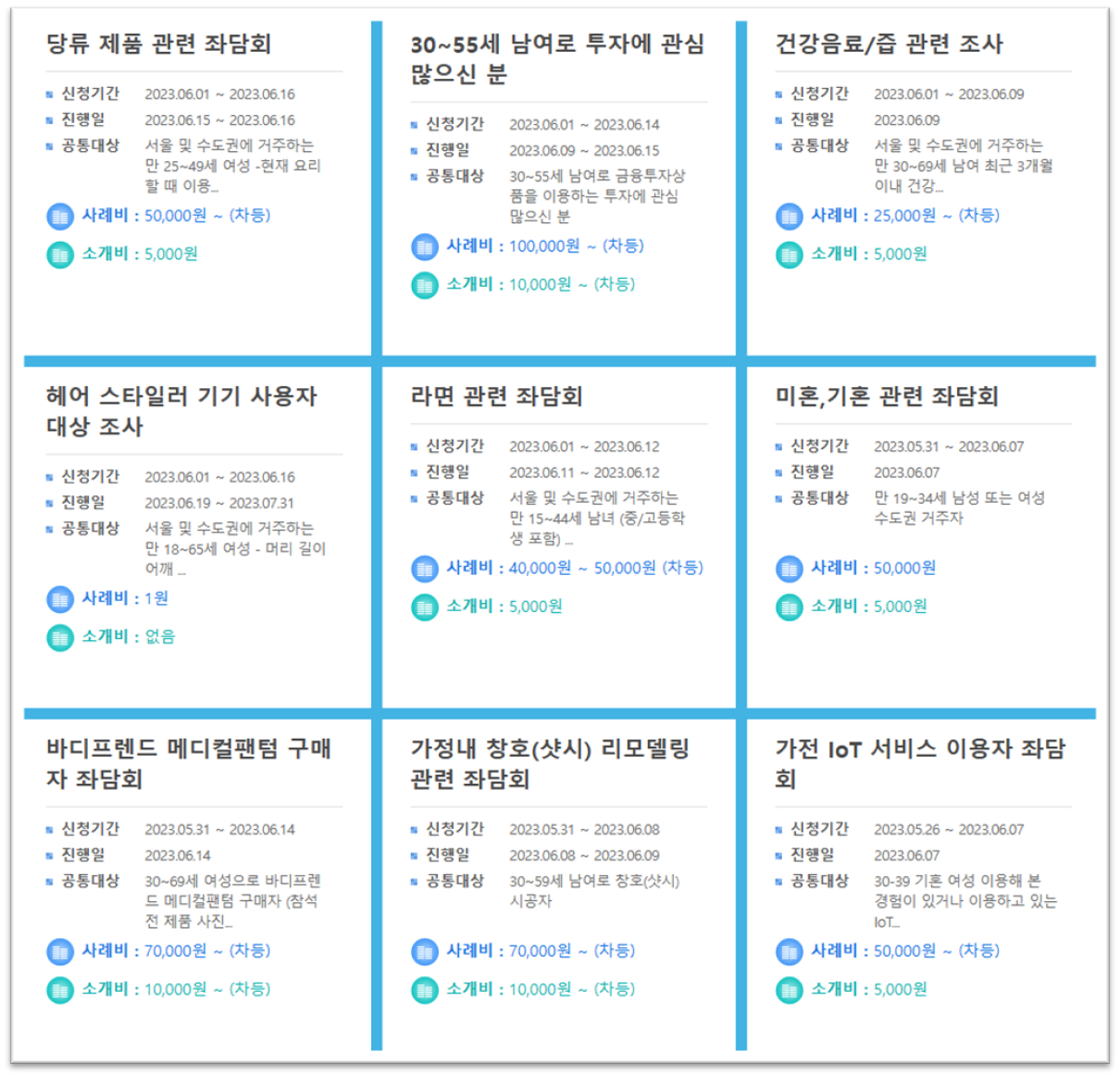 좌담회부업