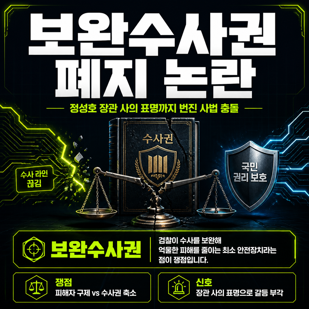 보완수사권 폐지 논란