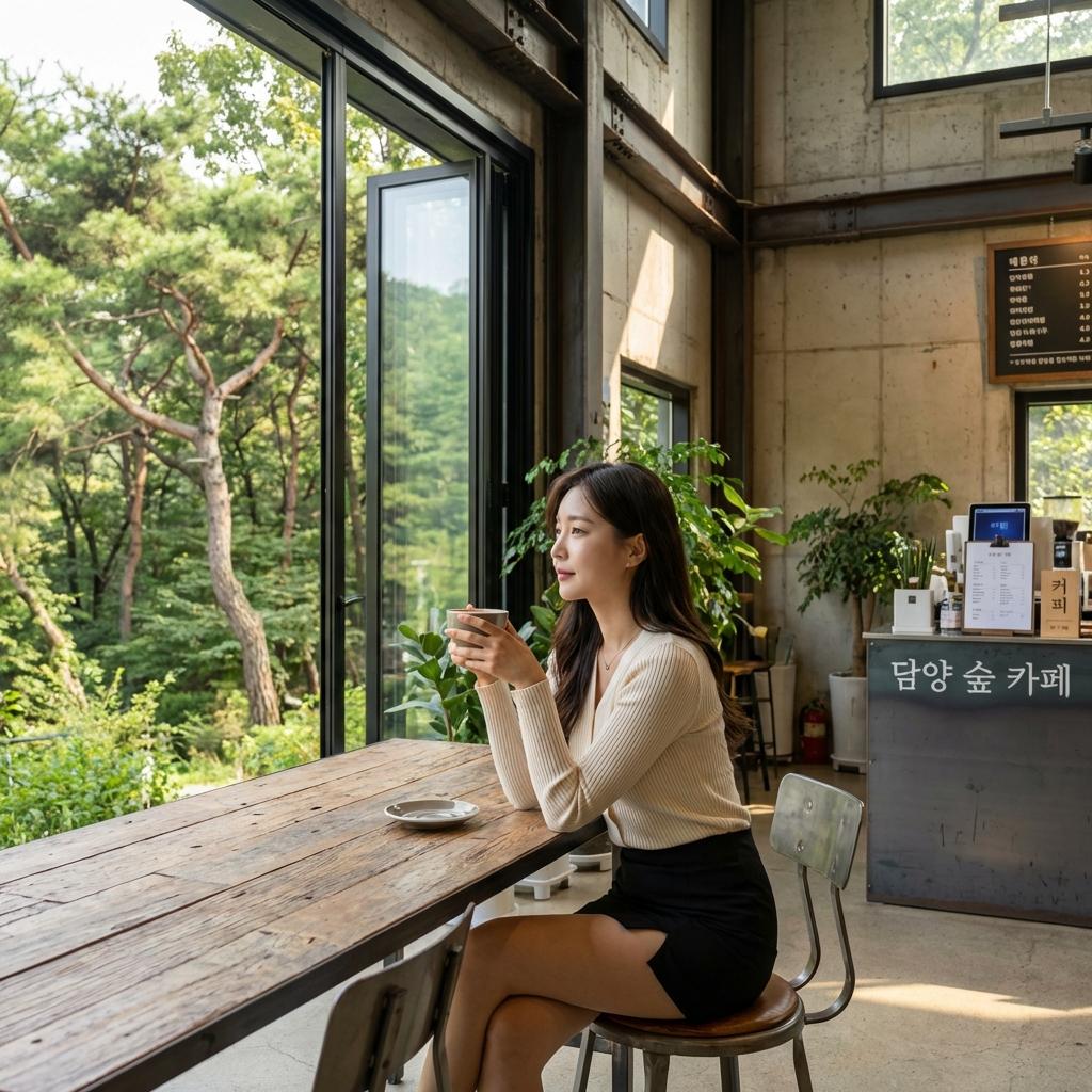 담빛예술창고에서 즐기는 조용한 숲속 명상과 커피 한 잔