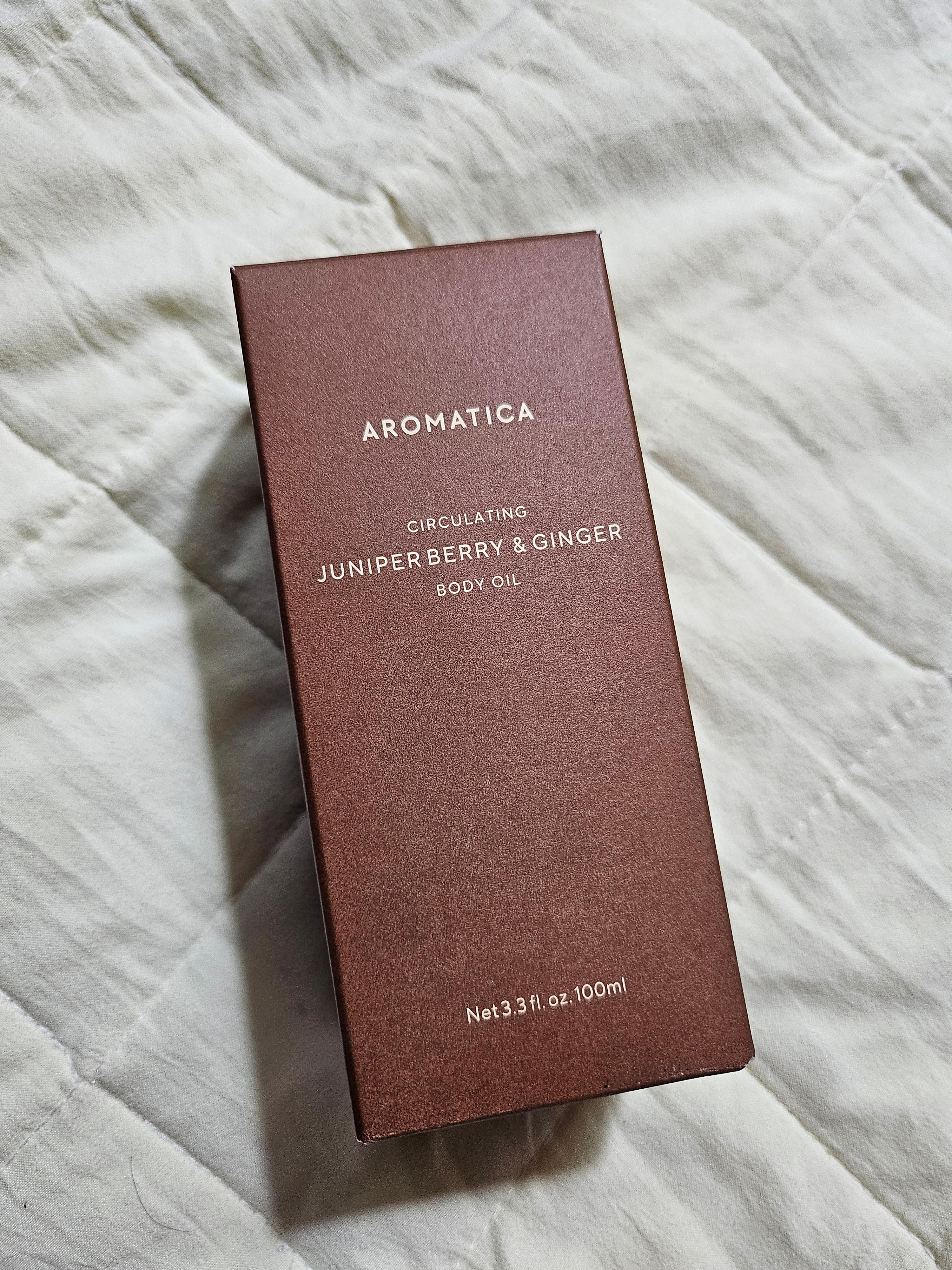 아로마티카 서큐레이팅 바디오일 쥬니퍼베리&진저 사용 후기