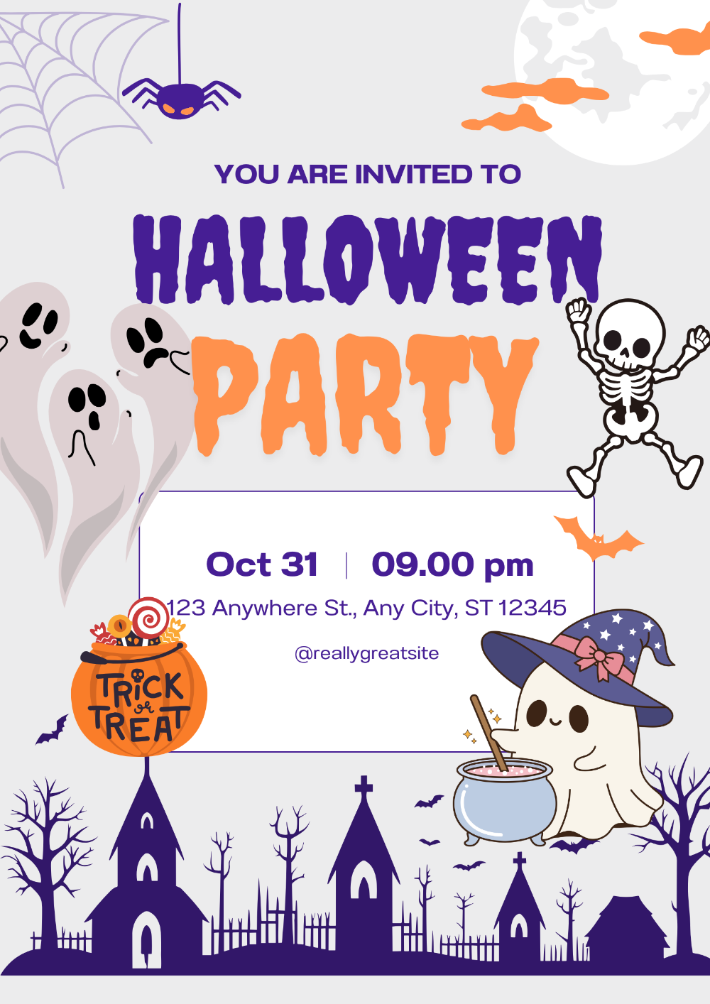 할로윈 포스터 디자인 아이디어