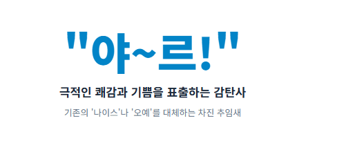 야르 뜻