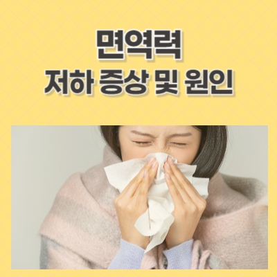 면역력 저하 증상 및 면역력 저하 원인