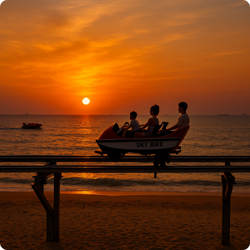 충남 보령 대천해수욕장 스카이바이크 AI 새해 일출 명소