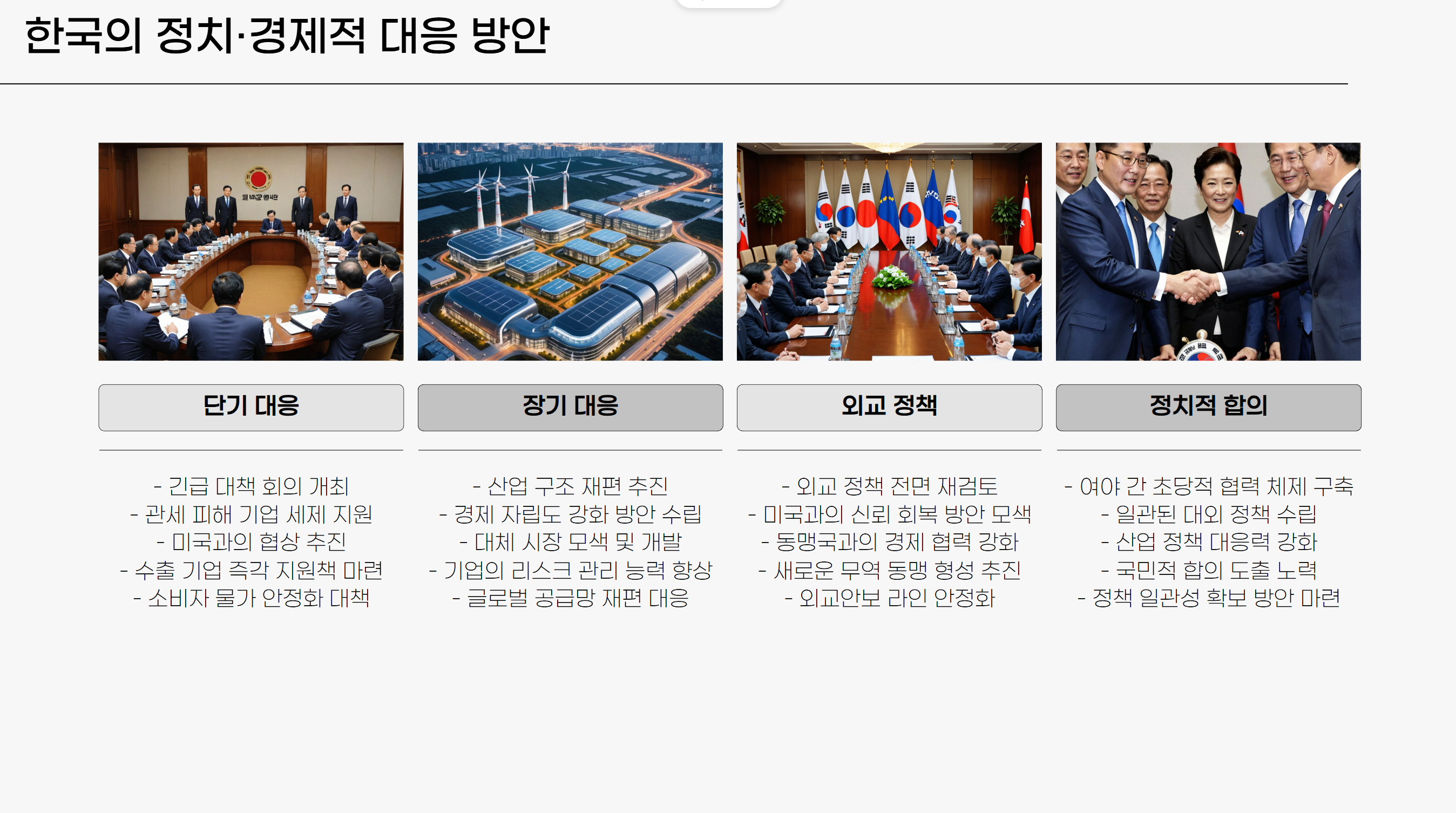 경제적 대응 방안