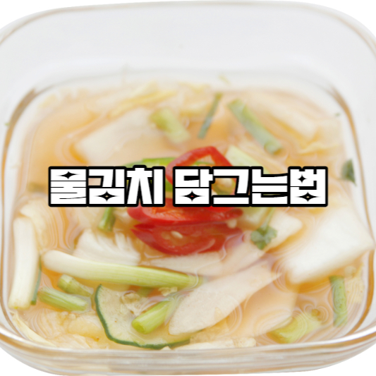 물김치 담그는법