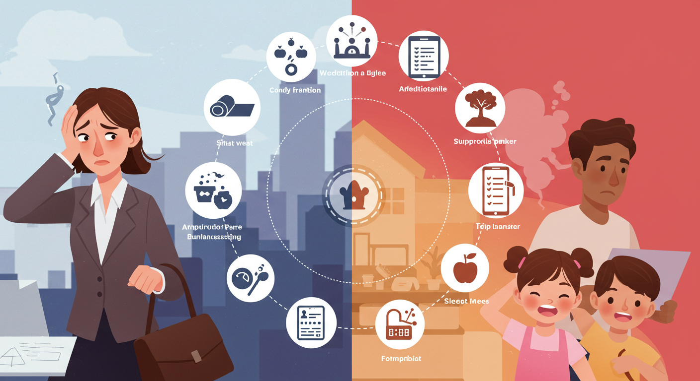 워킹맘·대디를 위한 육아 스트레스 극복법 관련 그림