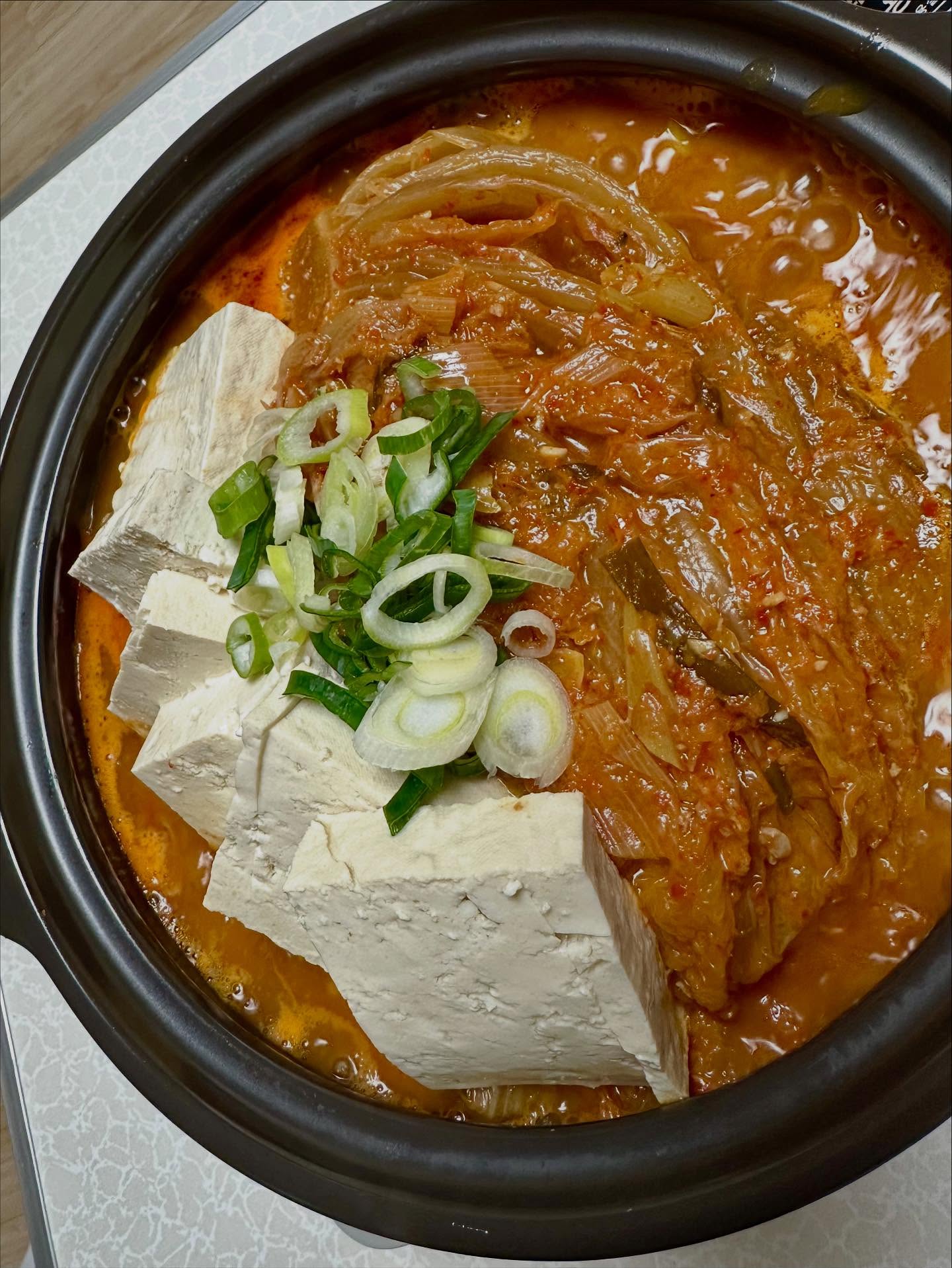 묵은지 김치찌개 클로즈업