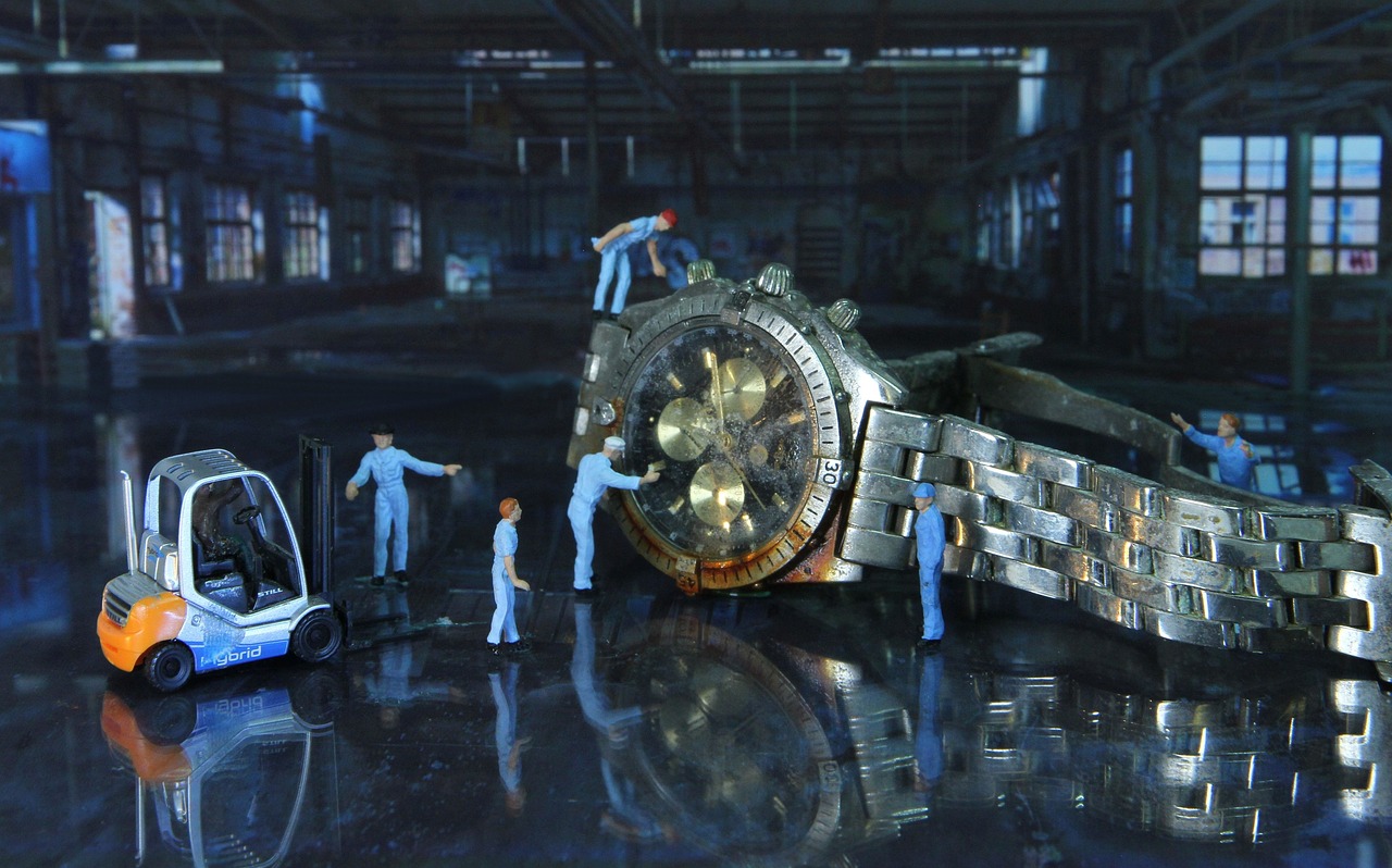 지게차 및 작업 이미지