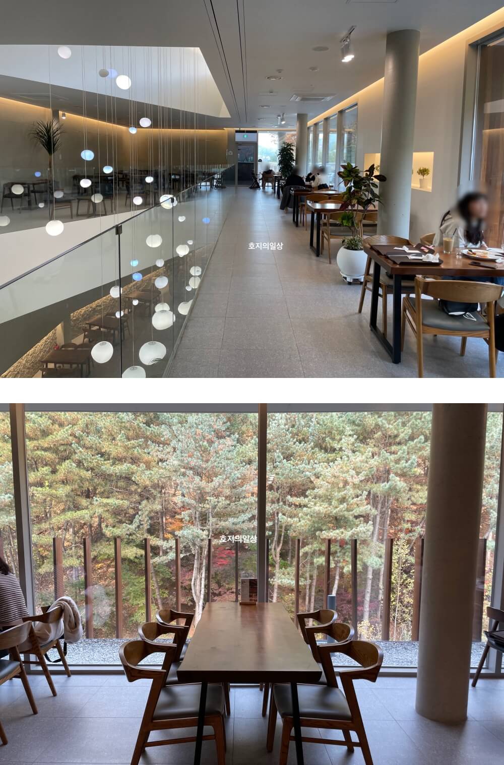 화성 동탄 대형 브런치 카페인 중리 - 넓은 좌석 간격