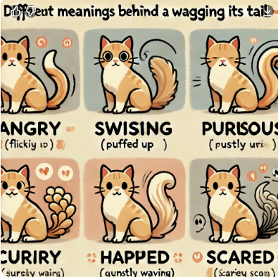 고양이 꼬리 흔들기에 숨겨진 의미는 무엇? 관련 사진