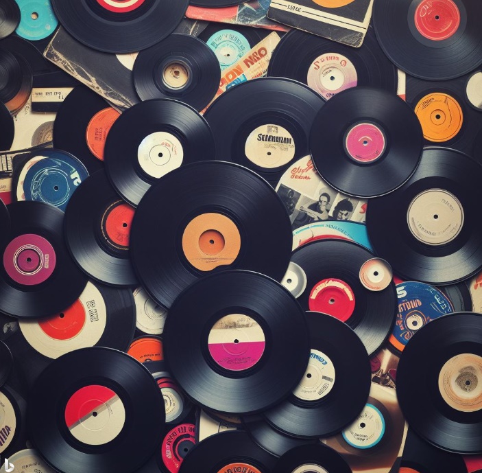수많은 레코드판