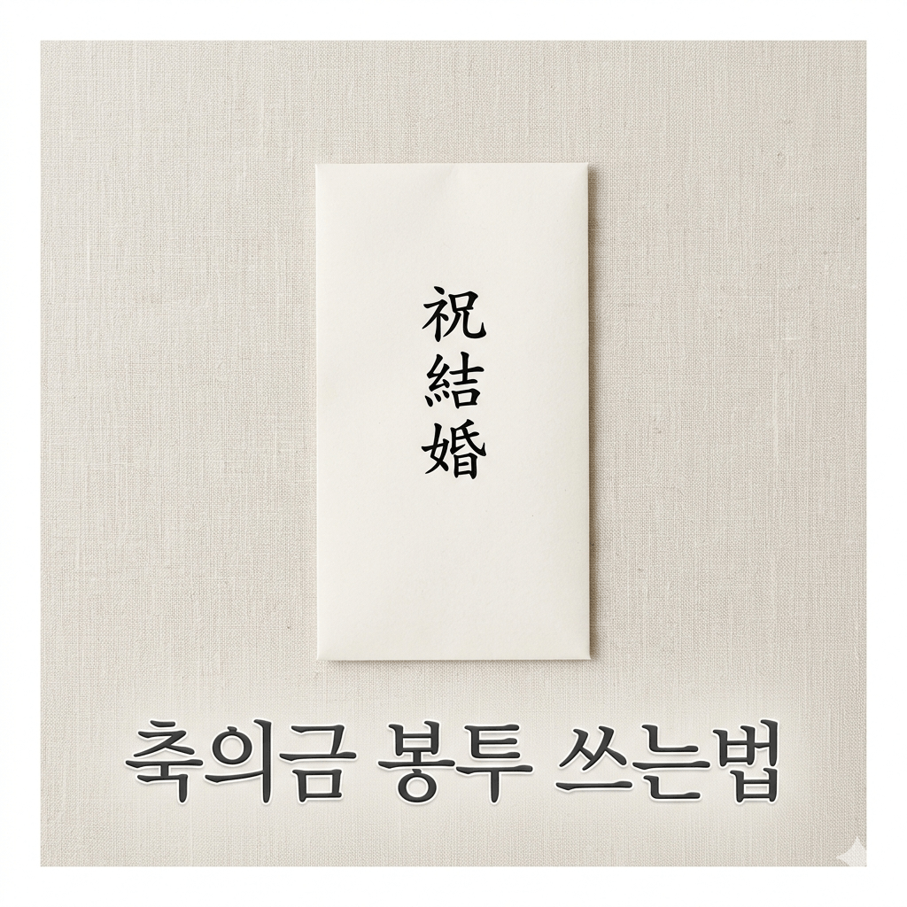 축의금 봉투 쓰는법