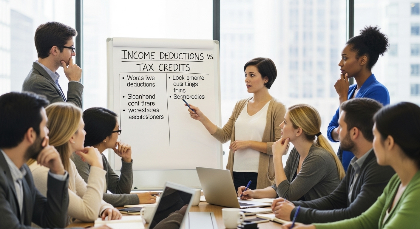 소득공제 vs 세액공제, 핵심 차이점 을 궁금해하는 사람 이미지