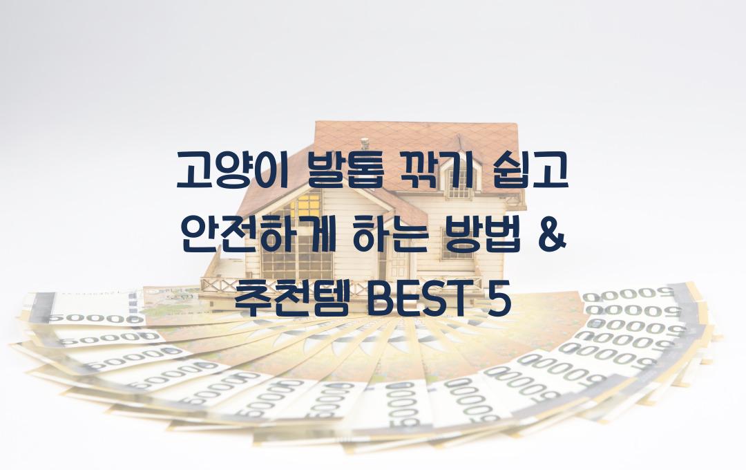 고양이 발톱 깎기 쉽고 안전하게 하는 방법 & 추천템