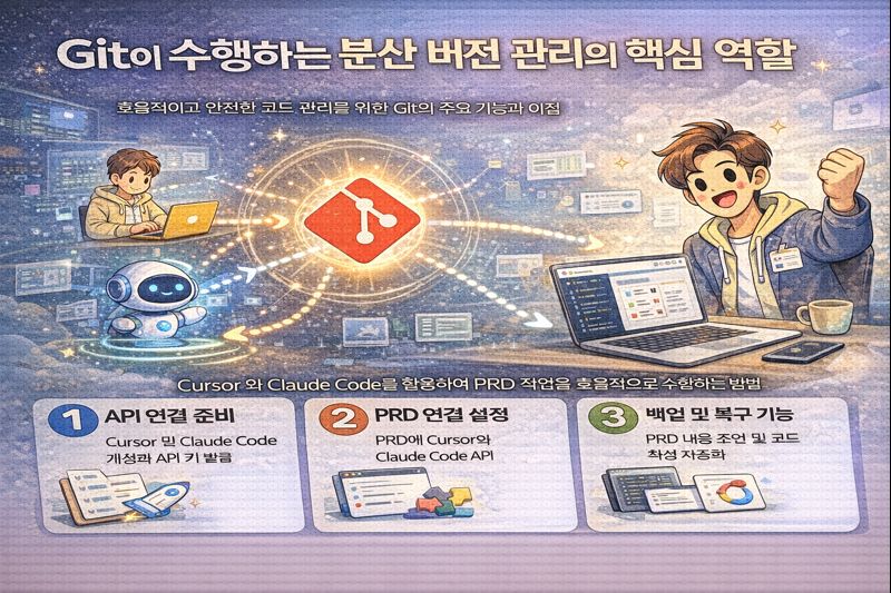 Git이 수행하는 분산 버전 관리의 핵심 역할 관련 이미지