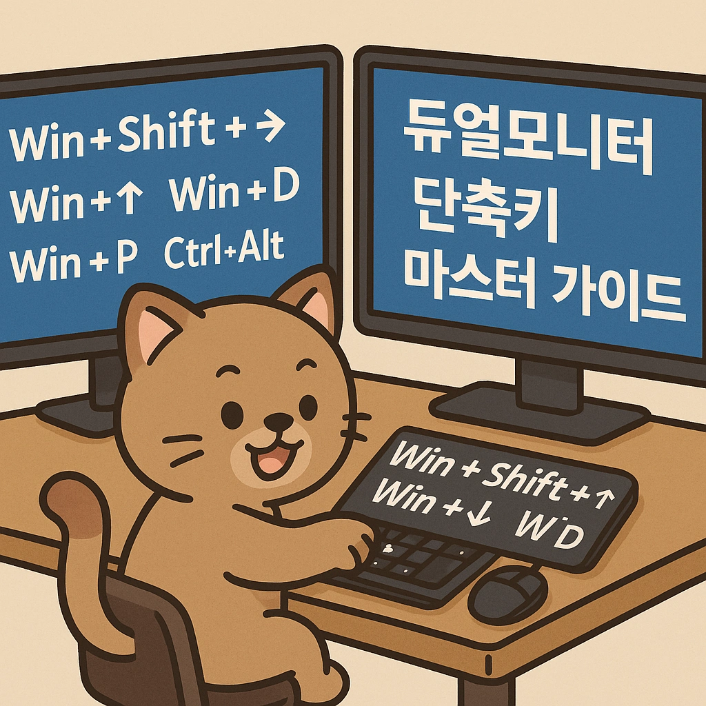 듀얼모니터 단축키 마스터 가이드