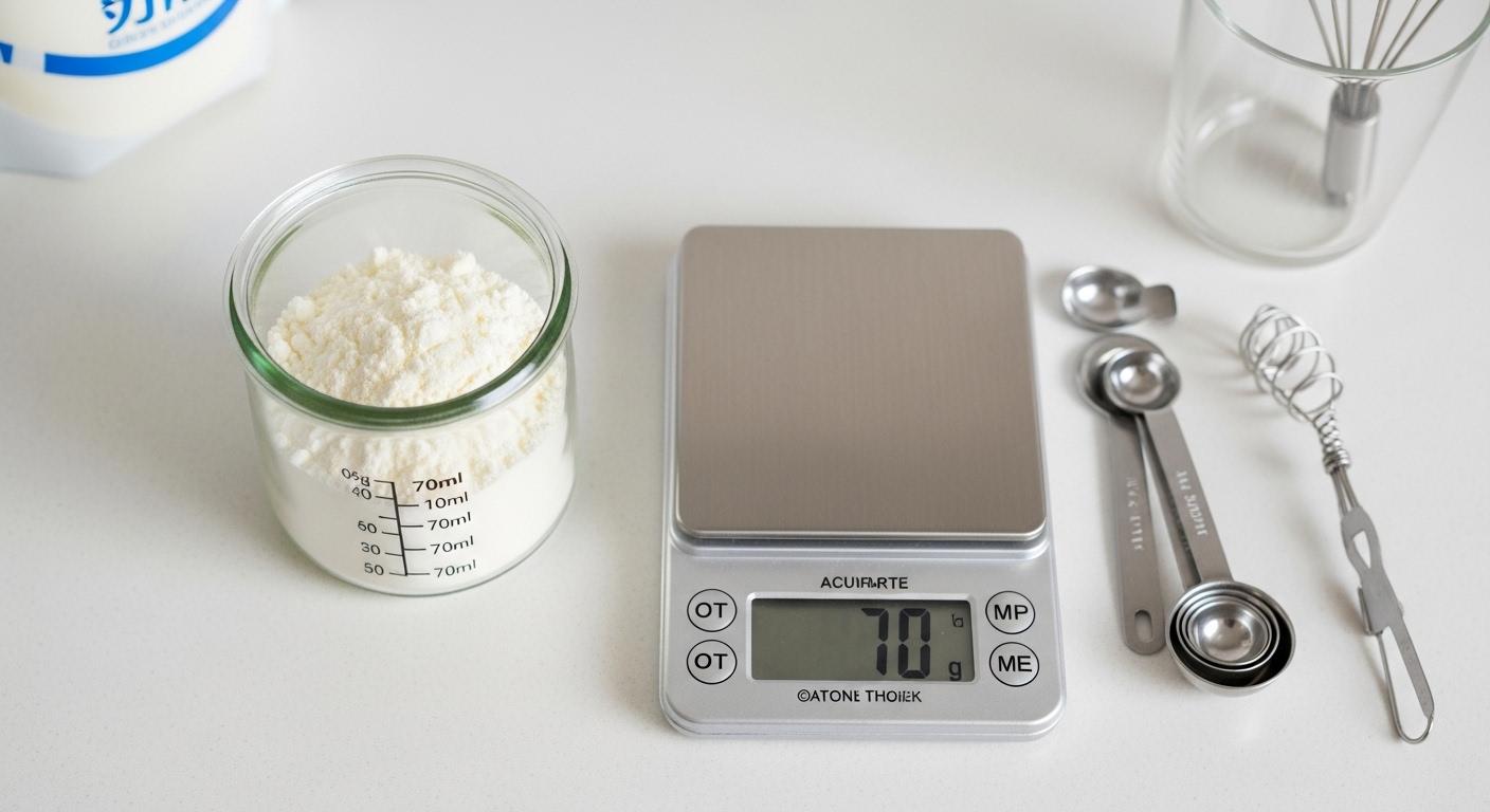 분유 70ml 타는방법