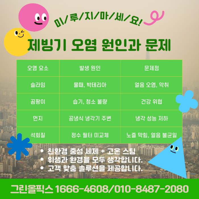 오염 원인과 문제