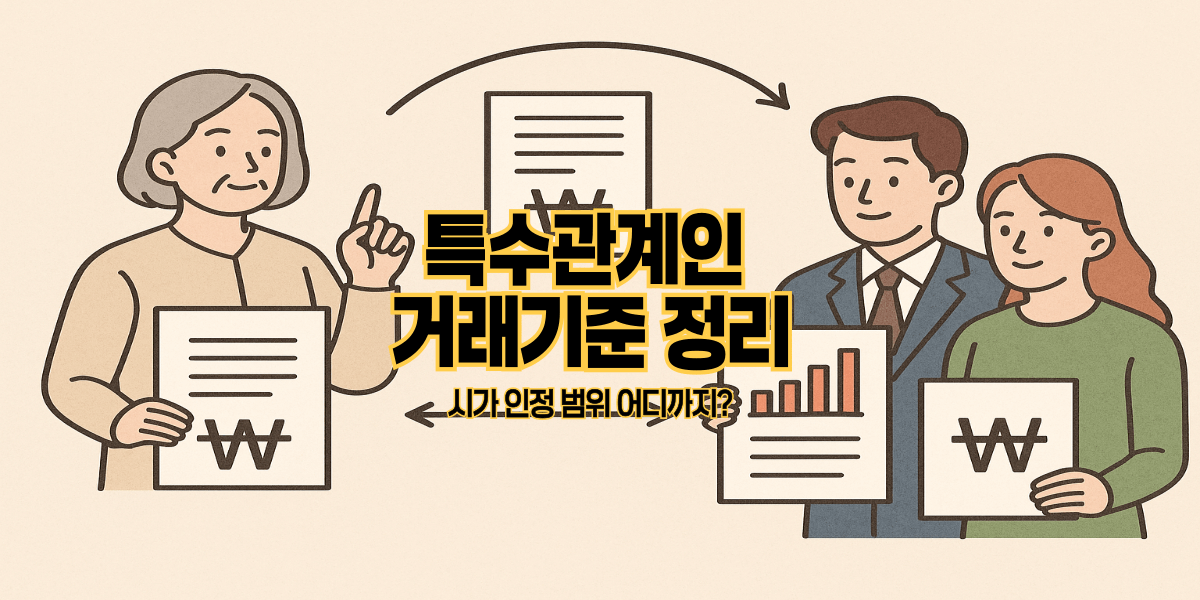 특수관계인 거래기준 정리｜시가 인정 범위 어디까지?