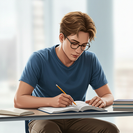 인내하며 공부하는 모습