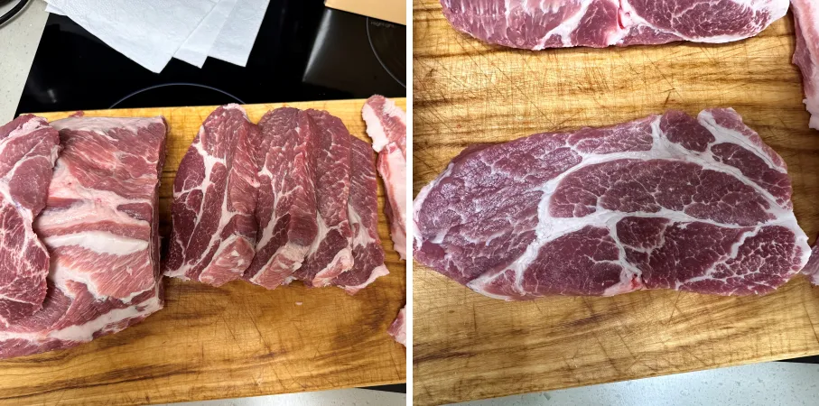 코스트코-통목살-손질