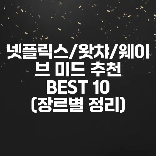 넷플릭스/왓챠/웨이브 미드 추천 BEST 10 (장르별 정리)