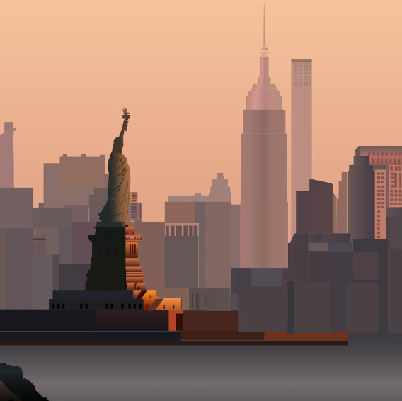 자유의 여신상 일러스트