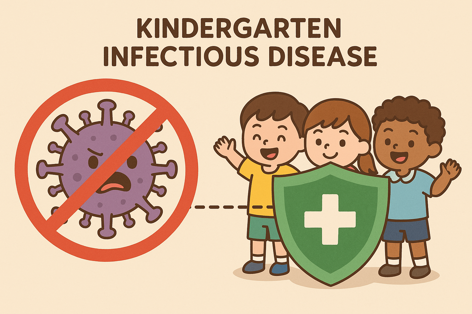 유치원 감염병 예방을 위한 방어선 관련 이미지