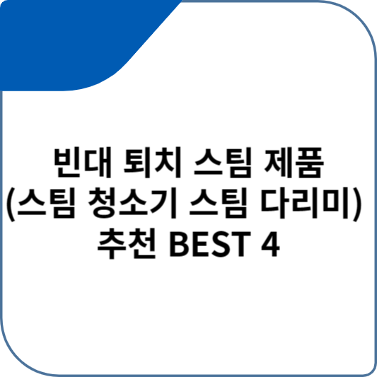 빈대 퇴치 스팀 제품(스팀 청소기 스팀 다리미) 추천 BEST 4