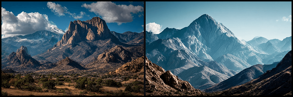 Deep Depth of Field 이미지 예시_랜드스케이프 전경_Midjourney