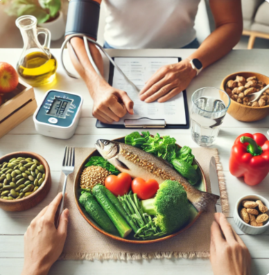 혈관 건강을 식이습관으로 챙기는 모습