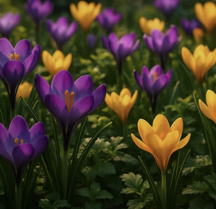 크로커스와 궁합이 좋은 식물, 함께 심으면 정원이 더 풍성해져요
