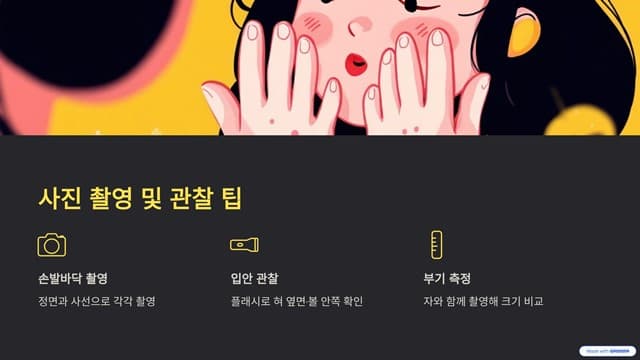 수족구 사진촬영 팁