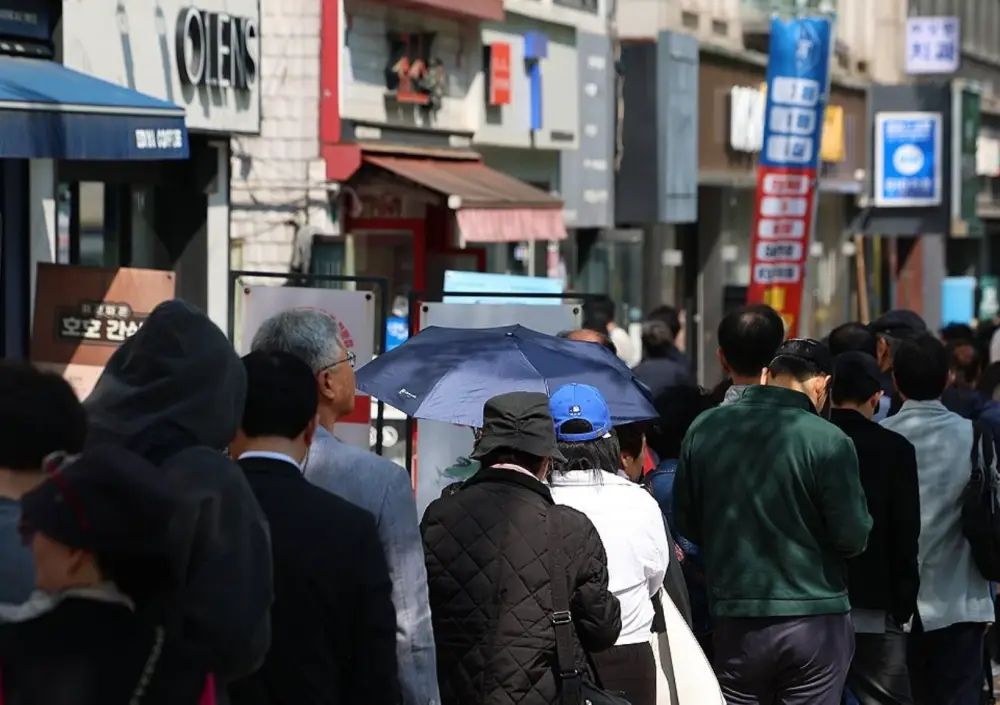 유심교체-대리점-대기줄