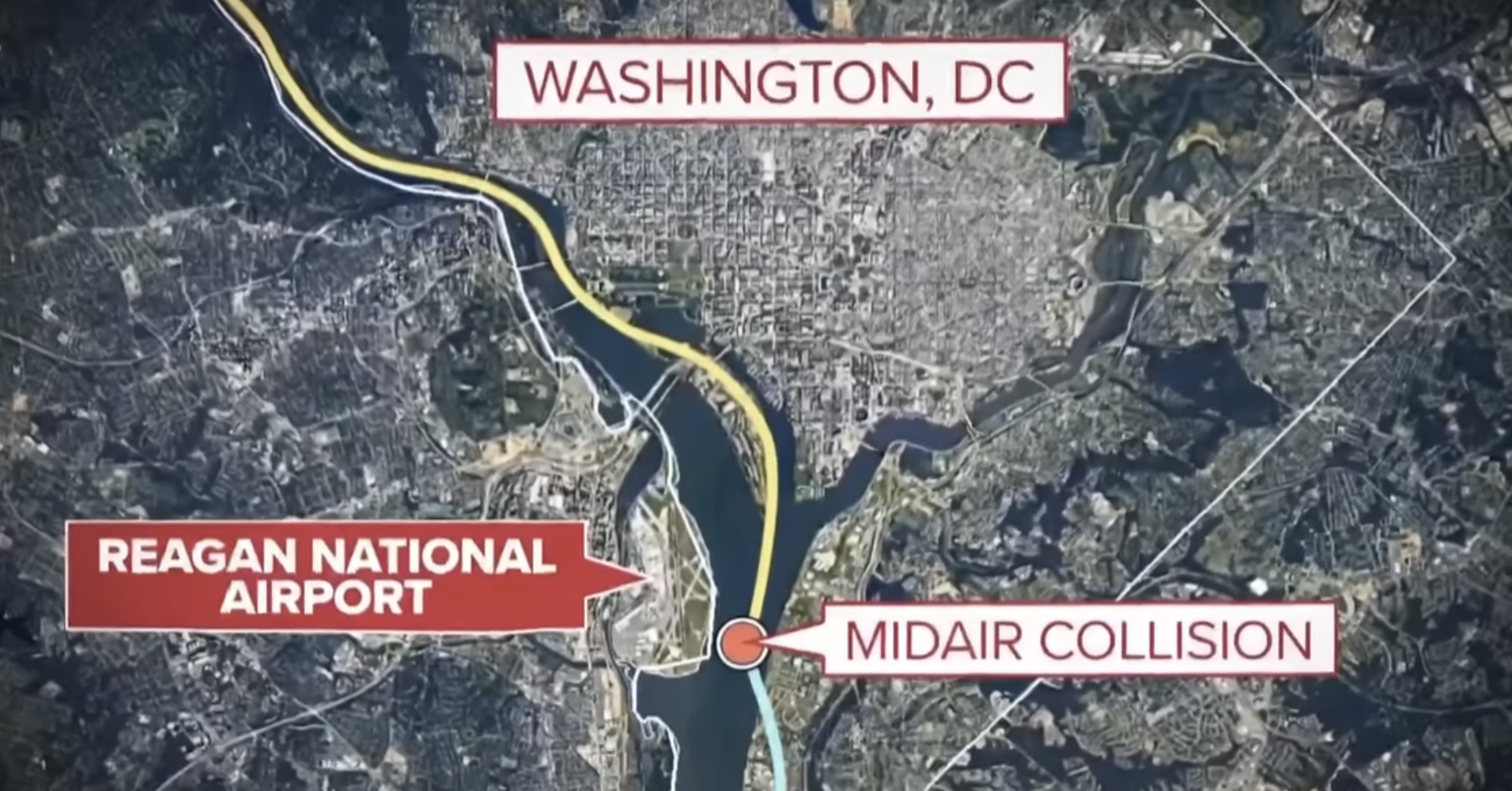 미국 워싱턴 D.C. 인근 여객기 충돌 사건 원인, 피해, 여파