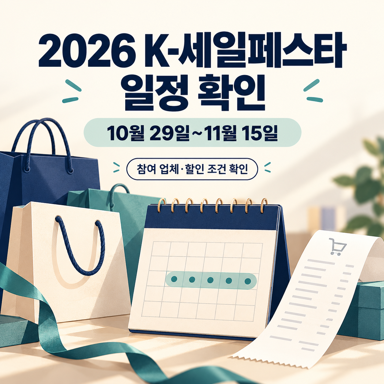 2026 K-세일페스타 일정 확인 - 참여 업체와 할인 조건 보는 방법