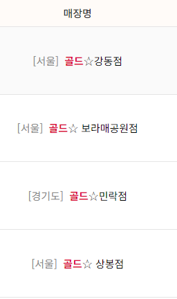 쿠우쿠우 골드