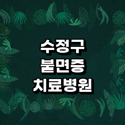 성남 수정구 불면증