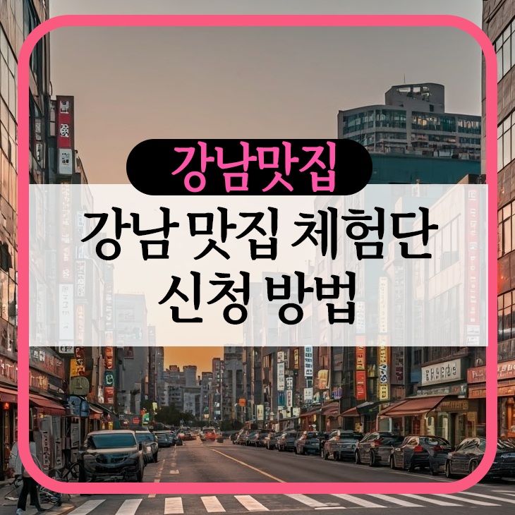 강남 맛집 체험단