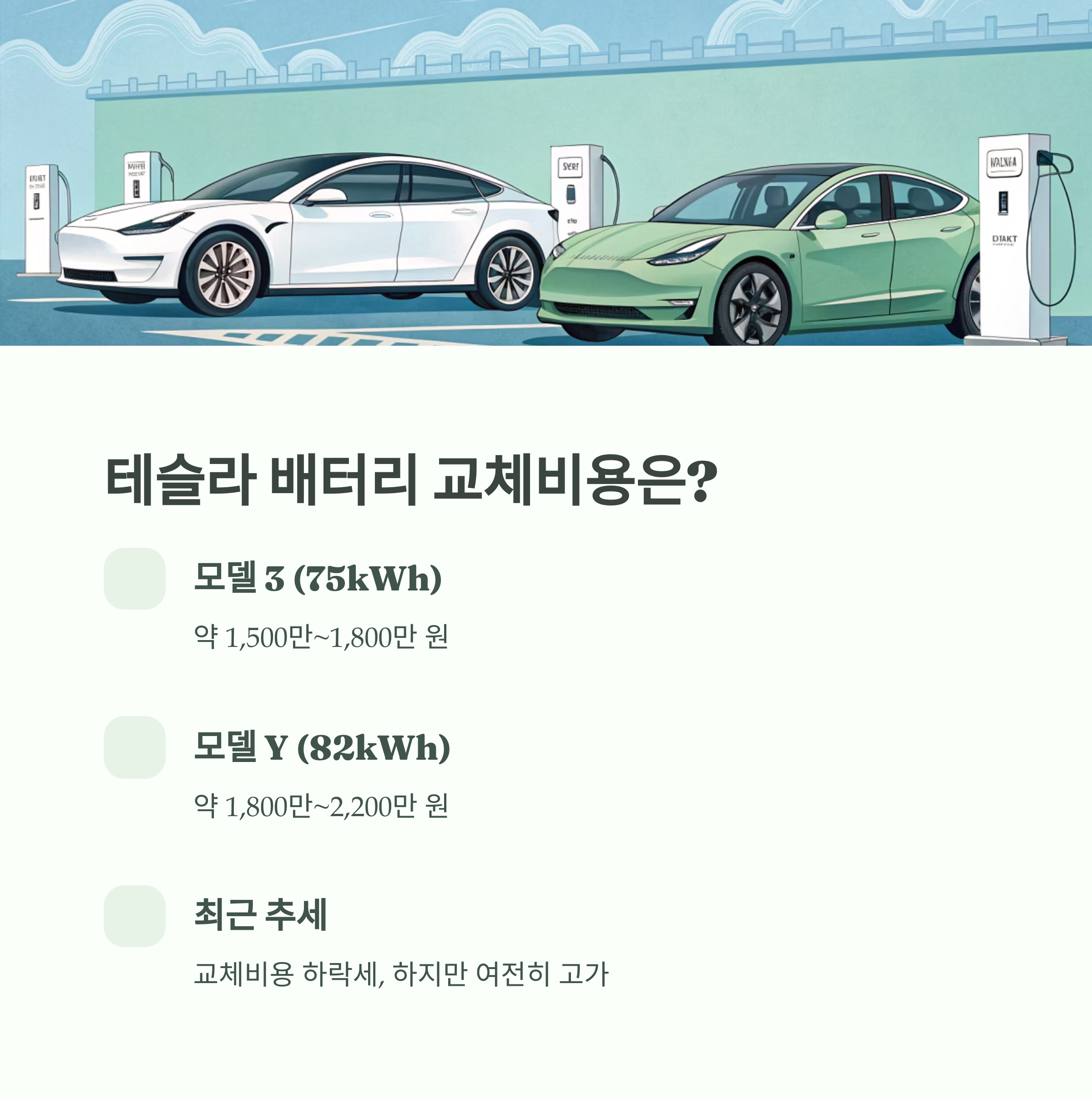 전기차 배터리 교체비용