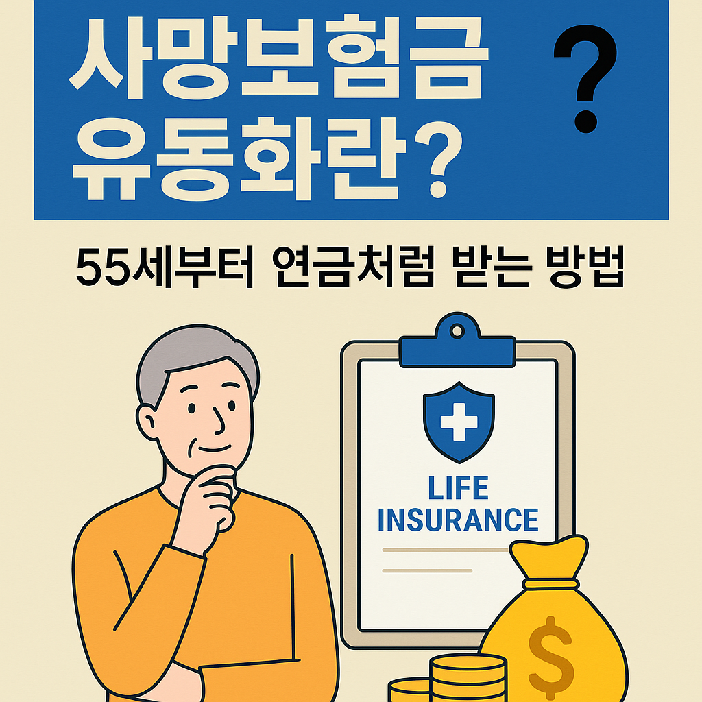 사망보험금 유동화란? 55세부터 연금처럼 받는 방법 안내 썸네일 이미지