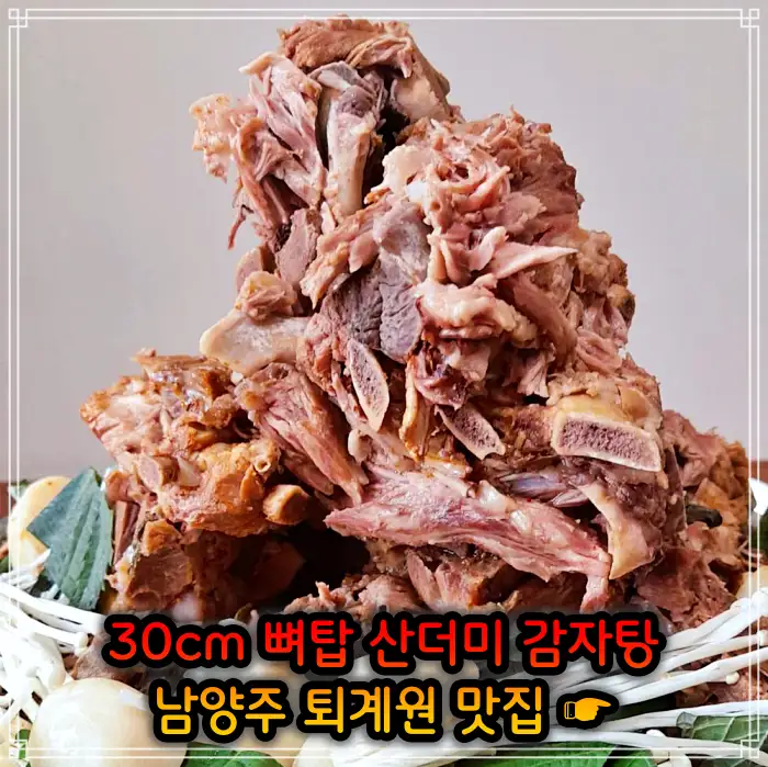 남양주 퇴계원 맛집 30cm 뼈탑 산더미 감자탕