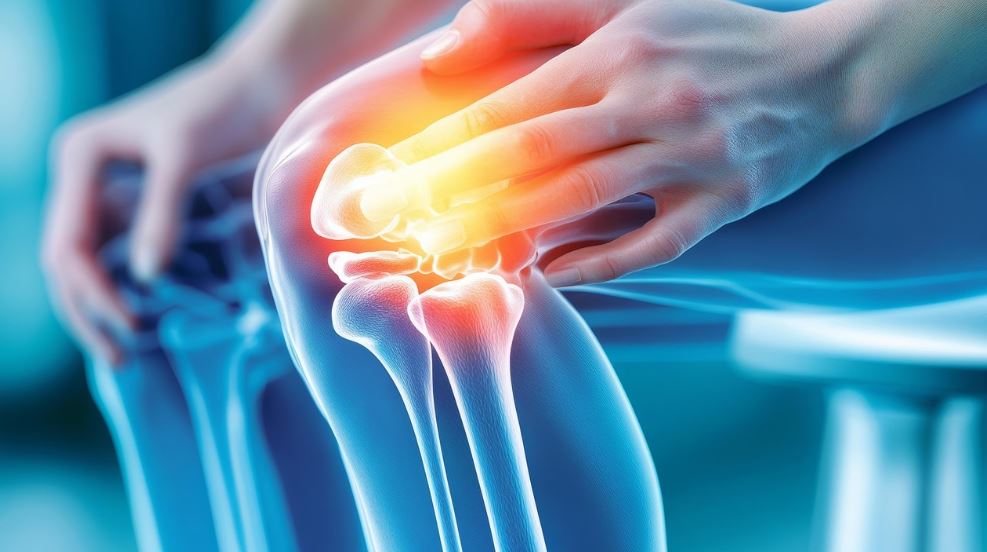 퇴행성 관절염과 관련된 무릎 사진