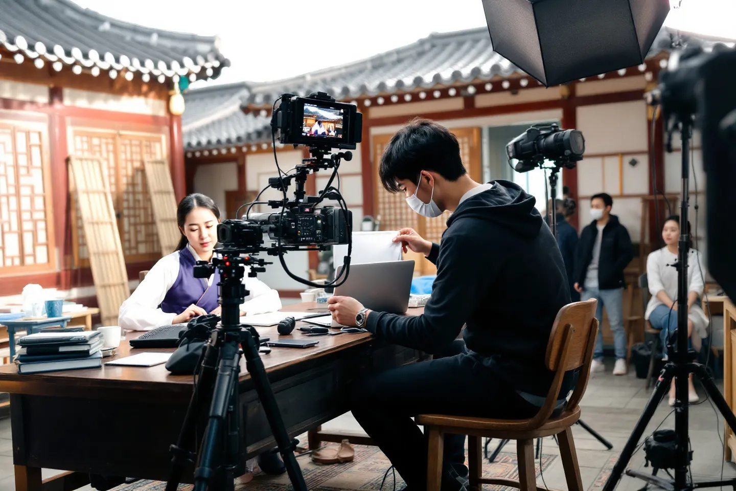 온라인 강의 촬영 보조