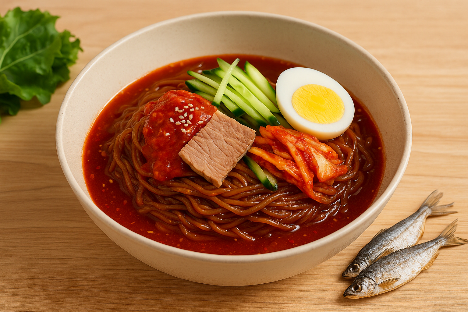 비빔냉면과 물비빔 냉면 육수 레시피